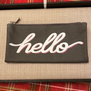 Silpada canvas make up bag. NWOT.